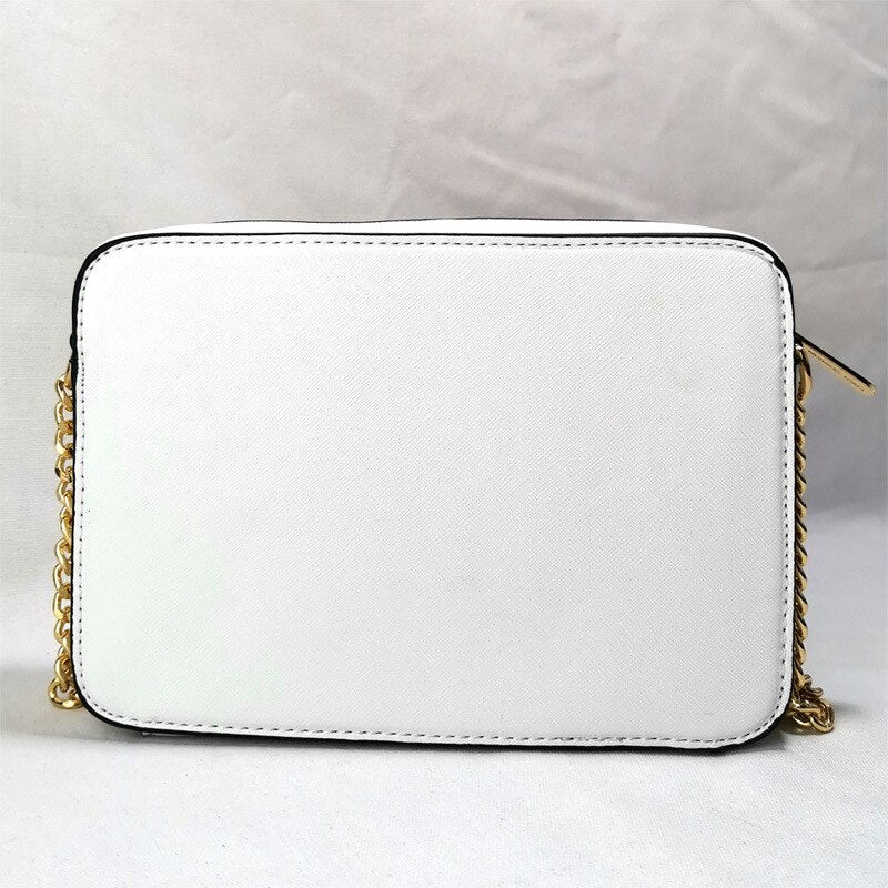 women's shoulder bag luxury bags classic design leather satchel purse white