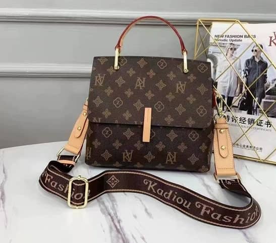 genuine leather handbags new fashion printing handbags brown / 23-20-10