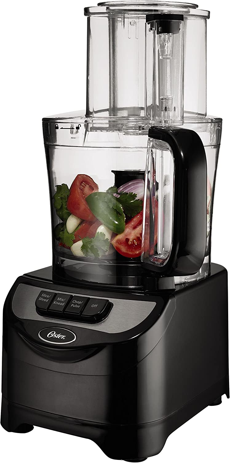 Oster 4-in-1 Versatility 10 Cup 2 Speed Food Processor System in Black