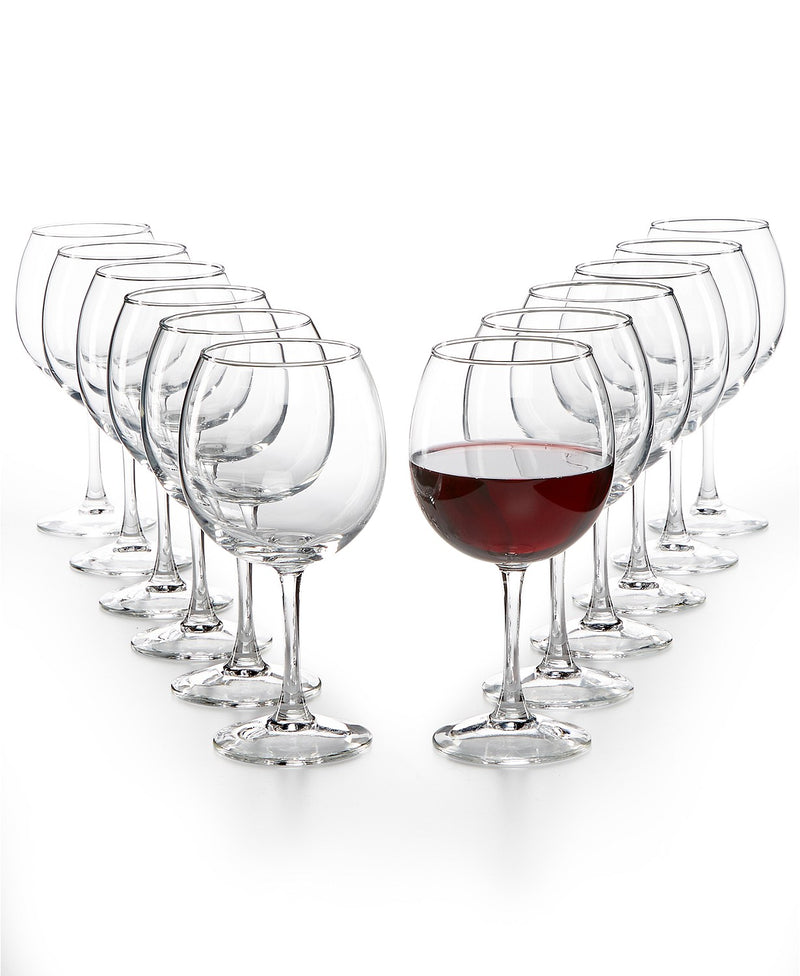 wine glassware sets 12 pc red wine glasses set