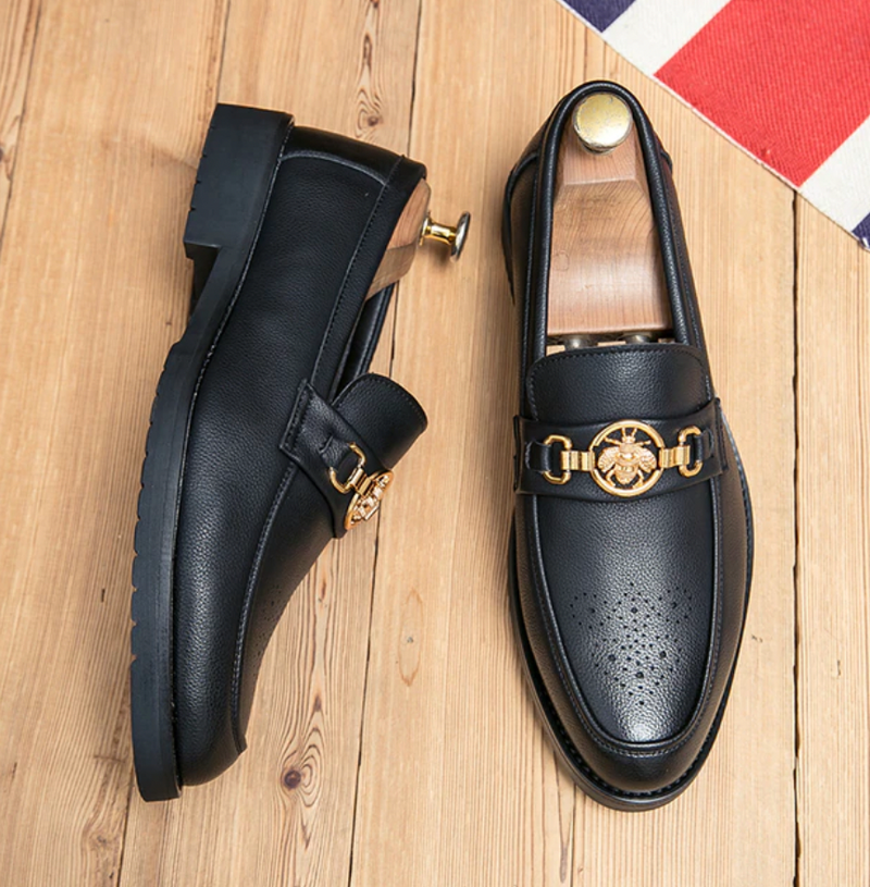 Designer Genuine Leather Cowhide Luxury Brand Men Shoes