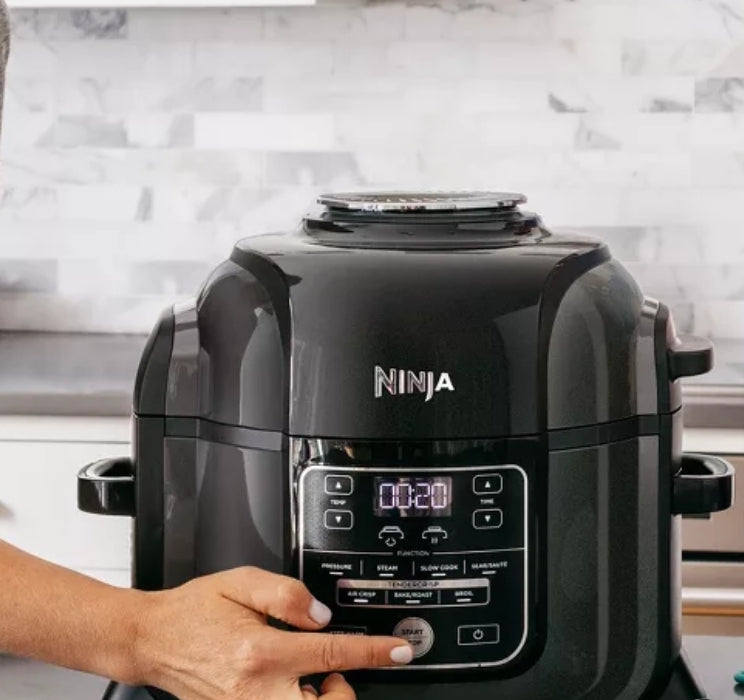 ninja foodi 9-in-1 6.5qt pressure cooker and air fryer with high gloss finish - op301
