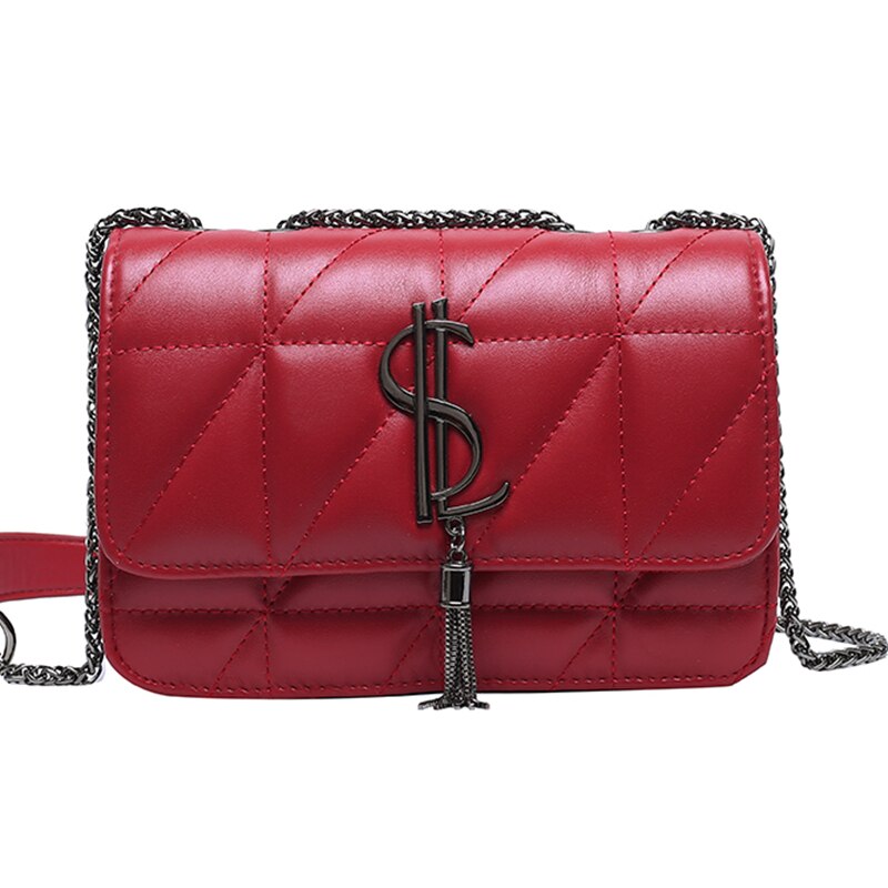 high-end handbags women's crossbody for women leather shoulder strap style3 red / w23cm h16cm th8cm
