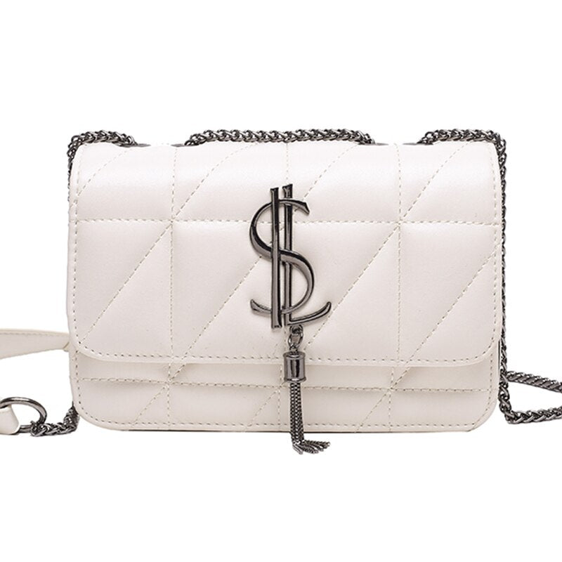 high-end handbags women's crossbody for women leather shoulder strap style3 white / w23cm h16cm th8cm