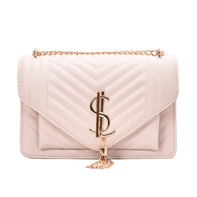 high-end handbags women's crossbody for women leather shoulder strap style2 beige / w23cm h16cm th8cm