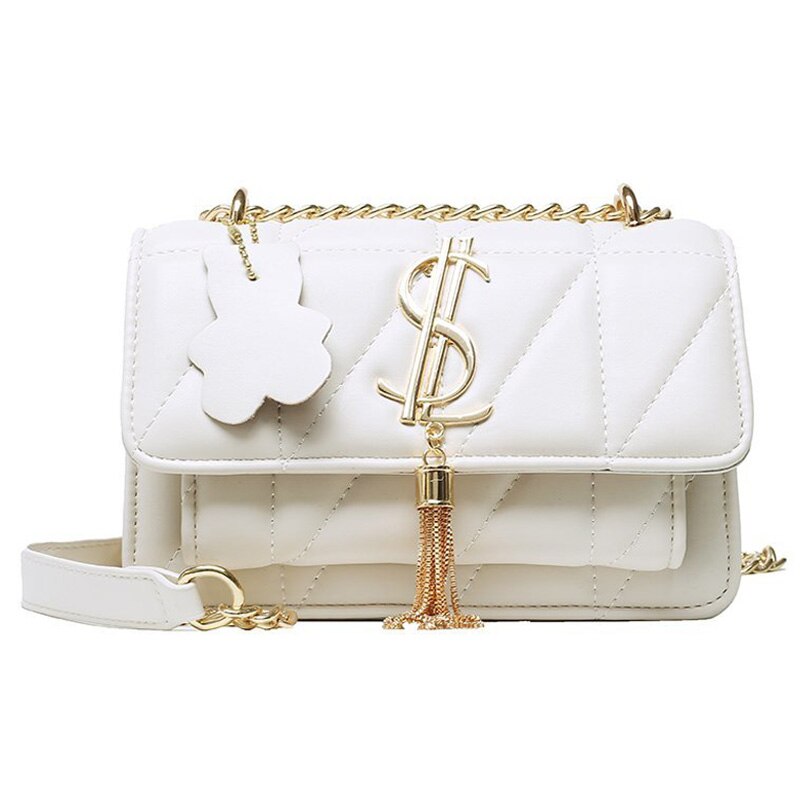 high-end handbags women's crossbody for women leather shoulder strap style4 white / w23cm h16cm th8cm