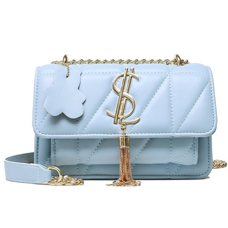 high-end handbags women's crossbody for women leather shoulder strap style4 blue / w23cm h16cm th8cm