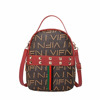 mini backpack crossbody bag for teenage girl revit women shoulder phone purse korean style new trendy female bagpack red