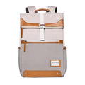 women fashion backpack multi-layer space versatile for travel, work and school. t2102-grey