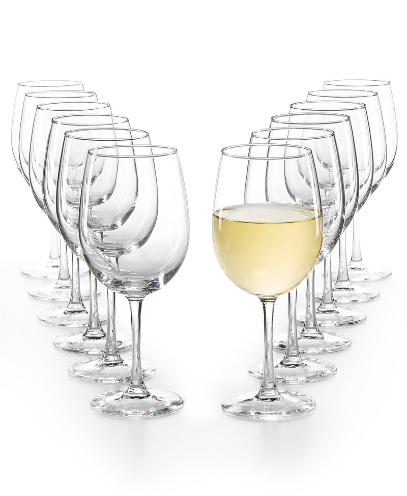 wine glassware sets 12 pc white wine glasses set
