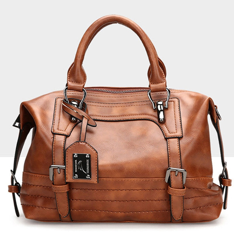 women leather handbag crossbody bags for women ladies clutch brown