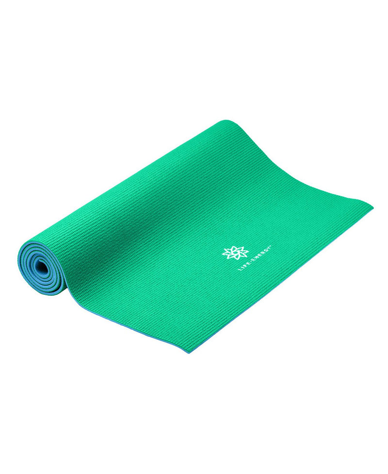 reversible 6mm yoga mat green