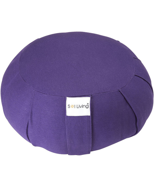yoga zafu meditation cushion purple