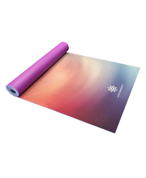 reversible 6mm yoga mat purple