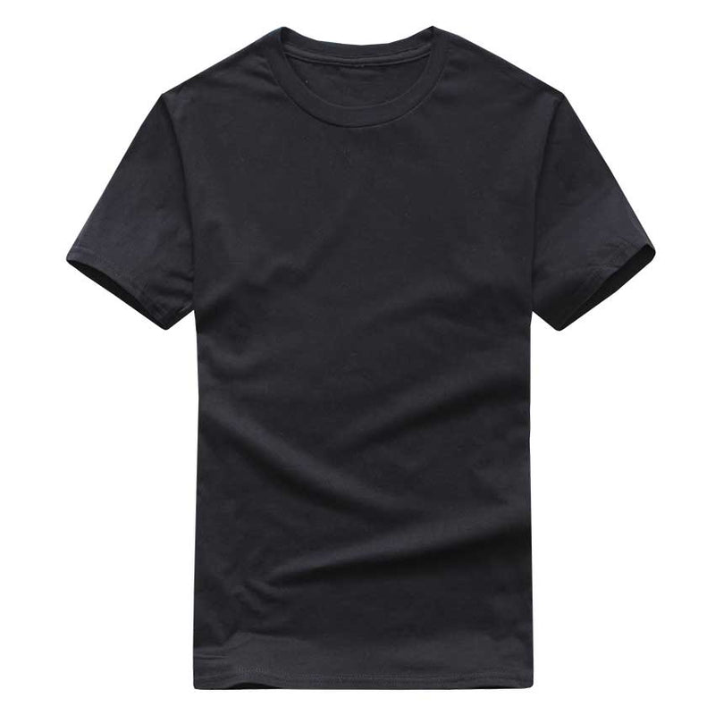 solid color t shirt wholesale black white men women cotton t-shirts