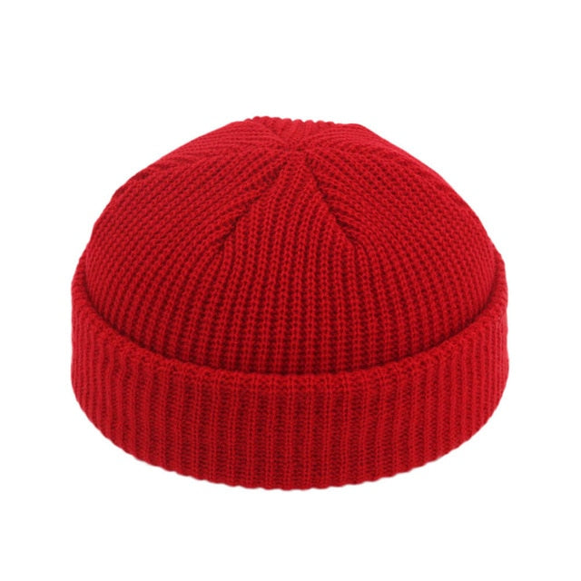 unisex beanies casual short thread hip hop hat adult red / free
