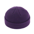 unisex beanies casual short thread hip hop hat adult purple / free