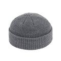 unisex beanies casual short thread hip hop hat adult dark grey / free