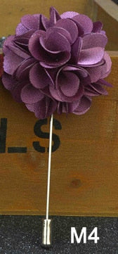 handmade men's brooches floral lapel pin for men suit long neddle m4