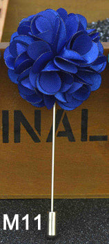 handmade men's brooches floral lapel pin for men suit long neddle m11
