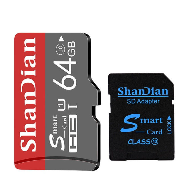 shandian smart sd card 32gb high speed class 10 16gb/64gb 64gb