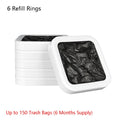 refill rings for smart kitchen trash can durable garbage bags 6 refill rings