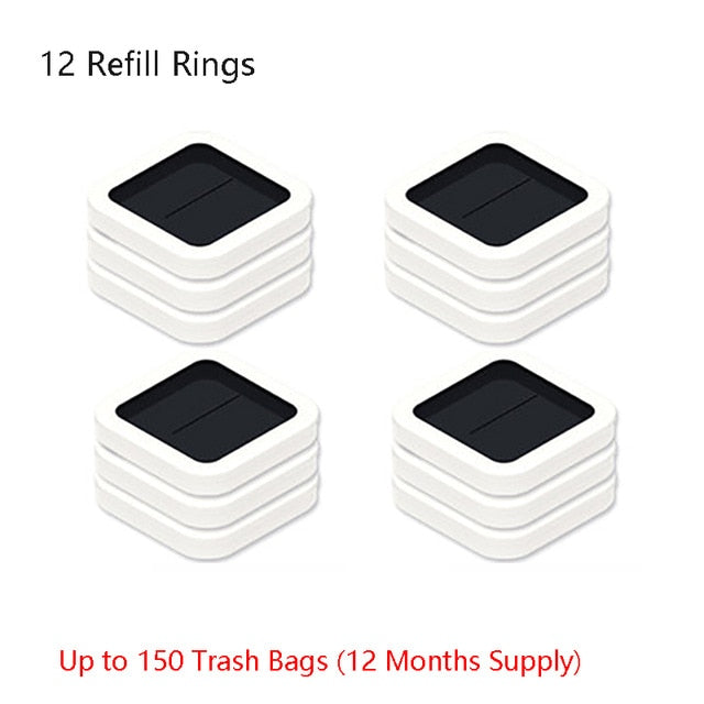 refill rings for smart kitchen trash can durable garbage bags 12 refill rings