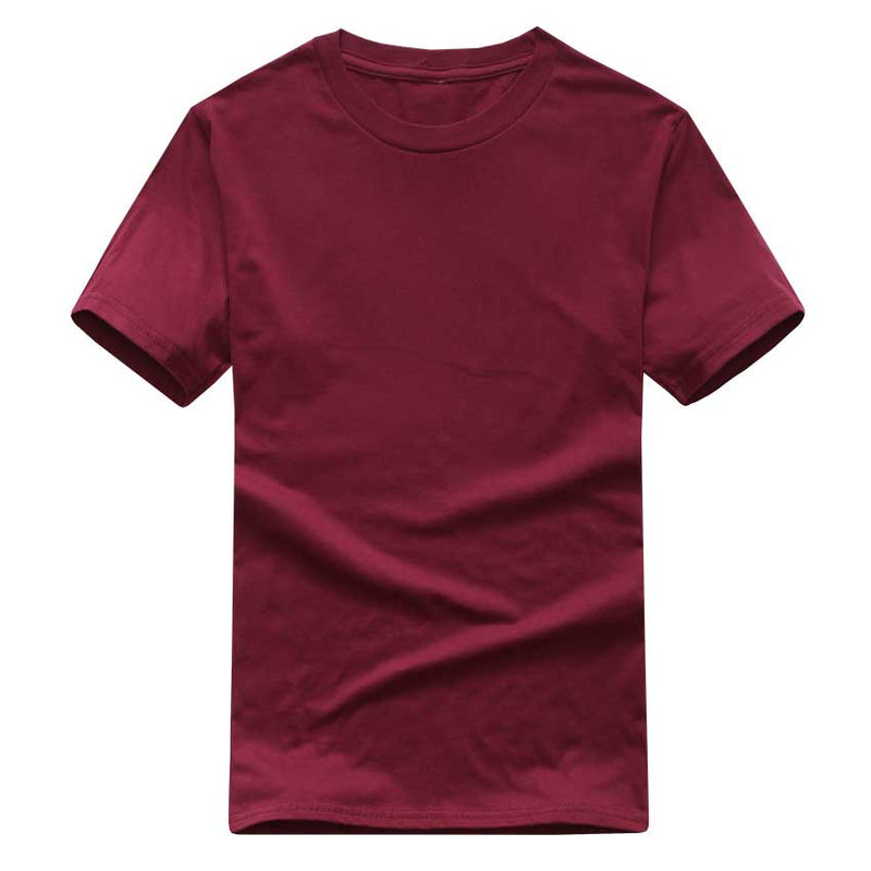 solid color t shirt wholesale black white men women cotton t-shirts