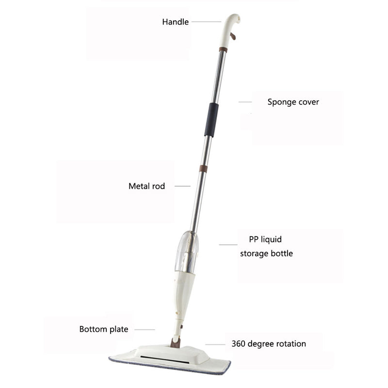 spray mop wood floor cleaner long handle window cleaning brush