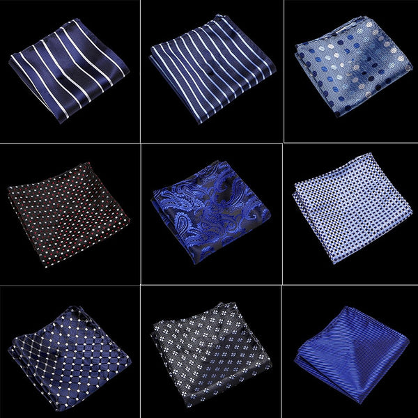 men's pocket square handkerchiefs striped 22*22 cm