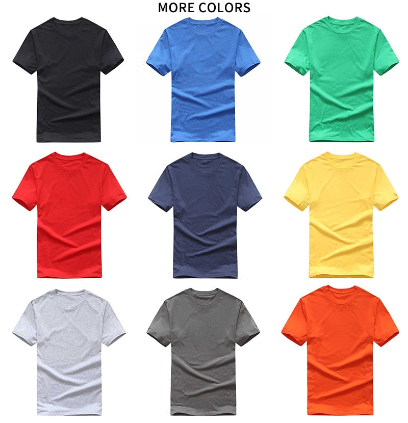 solid color t shirt wholesale black white men women cotton t-shirts