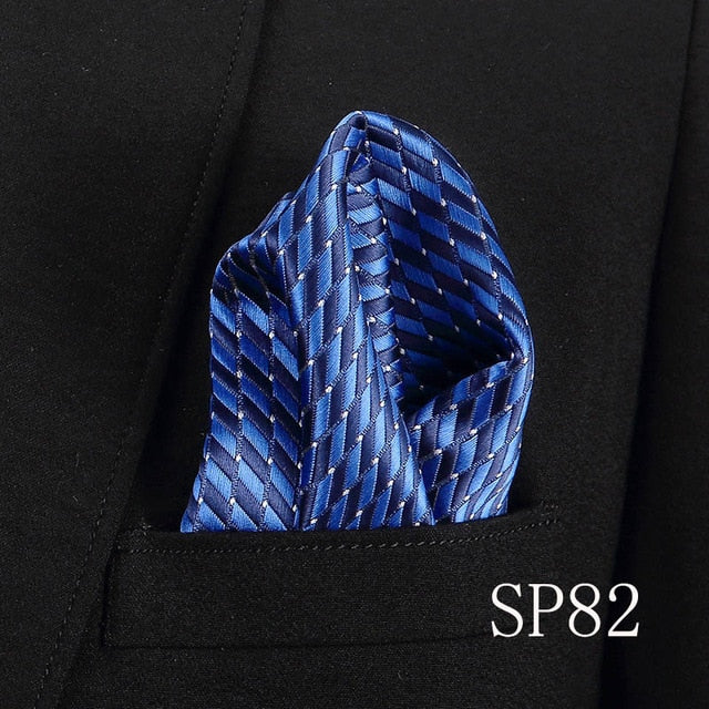 men's pocket square handkerchiefs striped 22*22 cm sp82