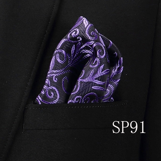 men's pocket square handkerchiefs striped 22*22 cm sp91