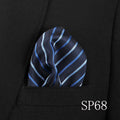 men's pocket square handkerchiefs striped 22*22 cm sp68