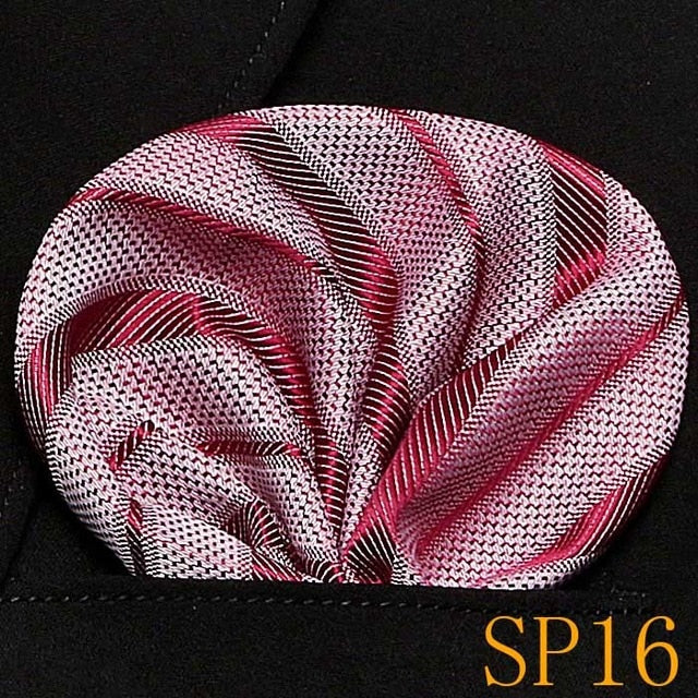 men's pocket square handkerchiefs striped 22*22 cm sp16