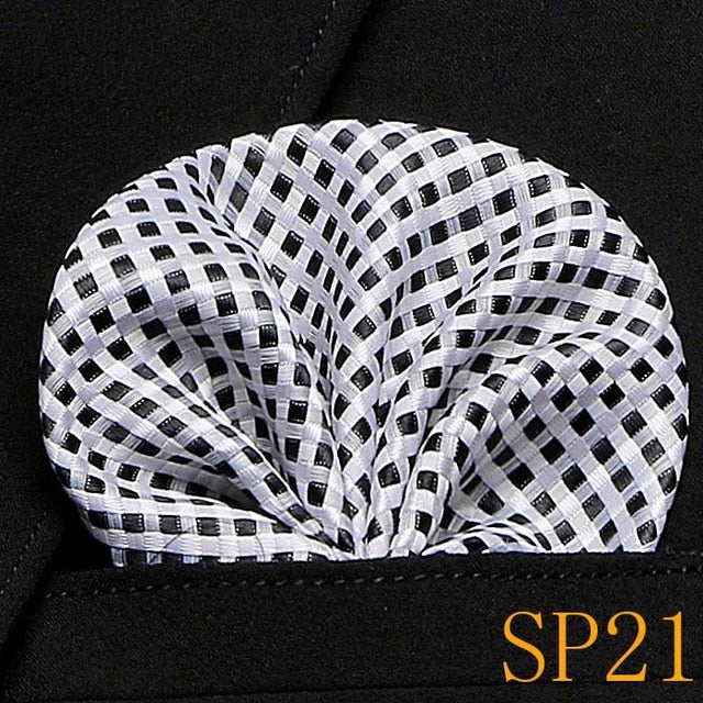 men's pocket square handkerchiefs striped 22*22 cm sp21