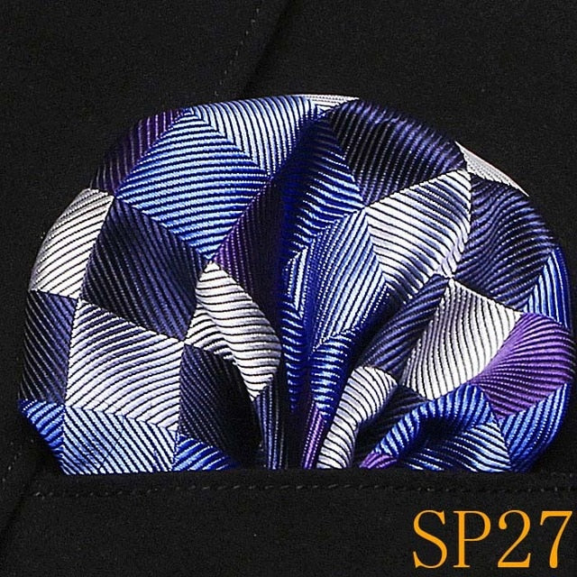 men's pocket square handkerchiefs striped 22*22 cm sp27