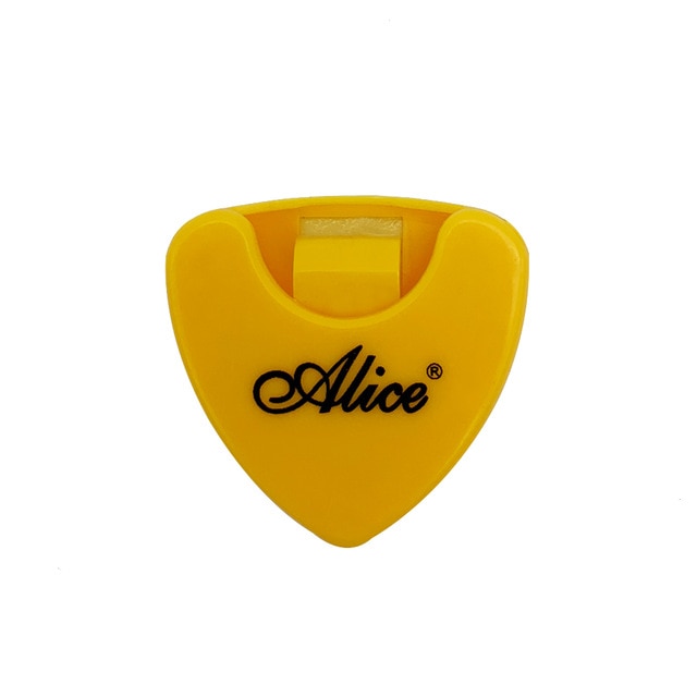 1 piece alice guitar pick holder; 7 options for color yellow