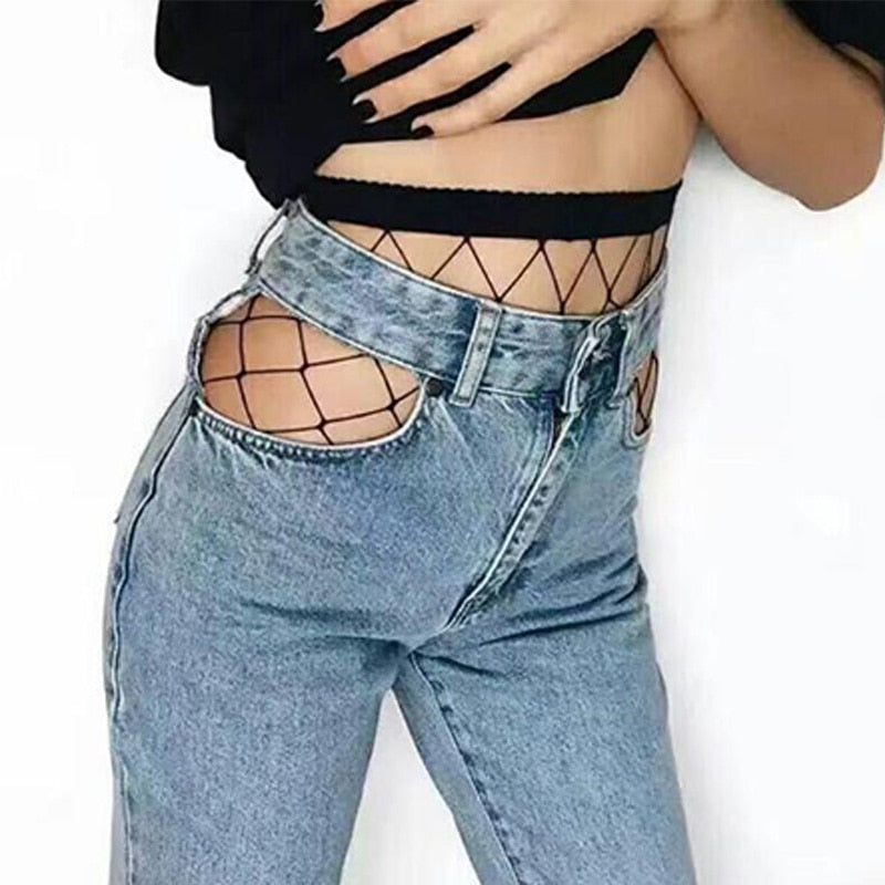 lady women sexy pantyhose mesh fishnet nylon tights long stocking
