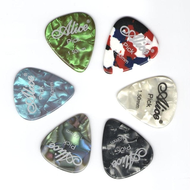 6 pieces alice celluloid guitar picks mediator thickness 1.50 mm