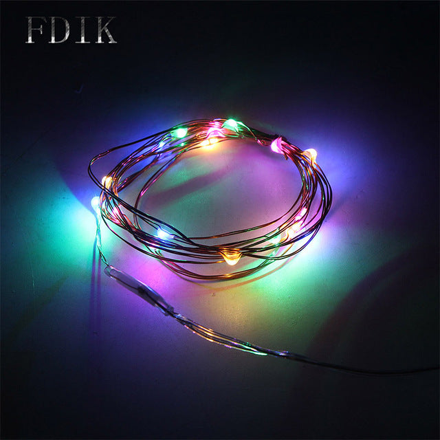led string light copper wire fariy light,usb/battery operated garland decoration 2m 5m 10m wedding christmas light party lights