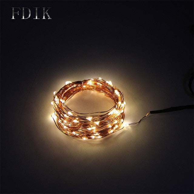 led string light copper wire fariy light,usb/battery operated garland decoration 2m 5m 10m wedding christmas light party lights