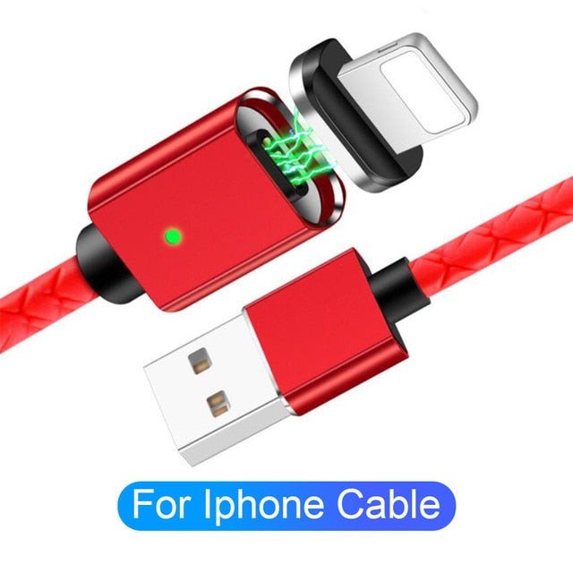 magnetic cable for iphone 6 7 xs micro usb red for iphone
