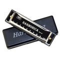 harmonica key of c 10 hole  diatonic harmonica c with case for beginner silver