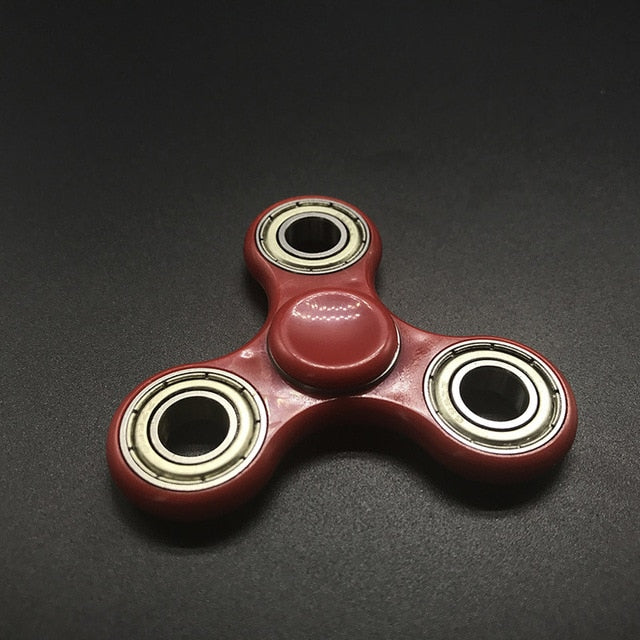 ceramics bearing tri-spinner abs edc hand spinners small red