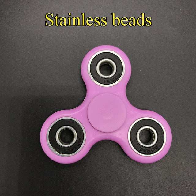 ceramics bearing tri-spinner abs edc hand spinners pink