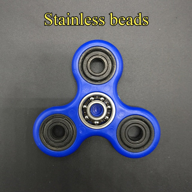 ceramics bearing tri-spinner abs edc hand spinners blue steel