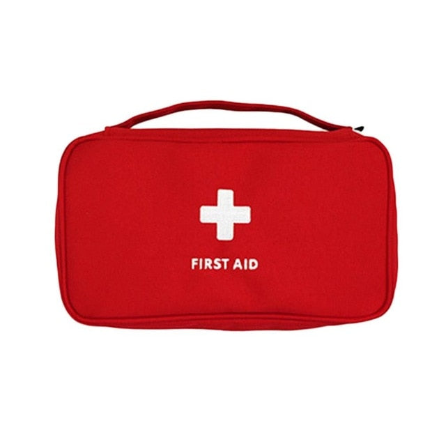 first aid kit for medicines outdoor camping medical bag red