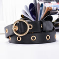 women belt genuine leather new punk style fashion fsf black / 105cm