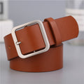 women belt genuine leather new punk style fashion opp01 brown / 105cm